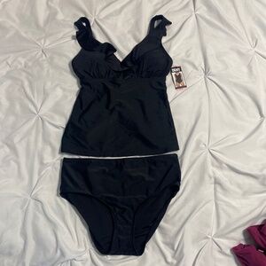 DKNY tankini small bathing suit